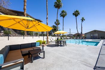 Poolside lounge at sunset winds apartments in henderson, nv 89014